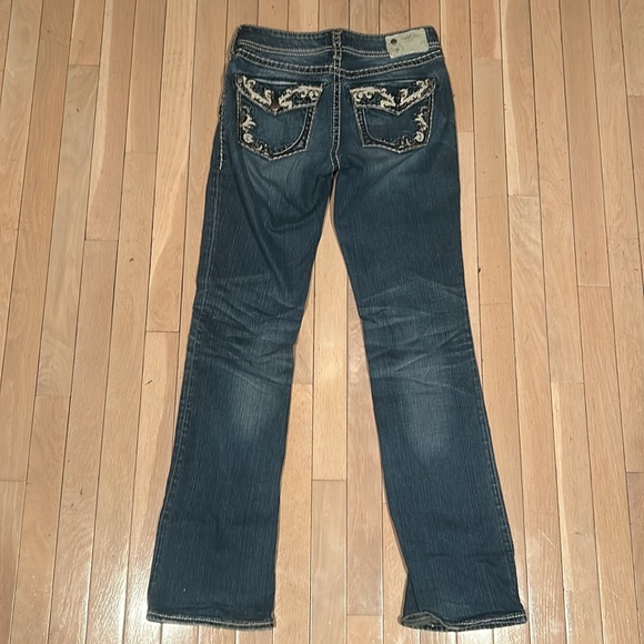 BUNDLE - Two Size 7 Amethyst & Silver Y2K Low Rise & Flared Jeans - Picture 14 of 15